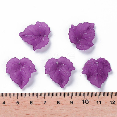 Autumn Theme Transparent Frosted Acrylic Pendants PAF002Y-26-1