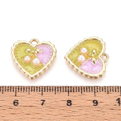 Alloy Enamel Pendants PALLOY-T092-38G-03-1