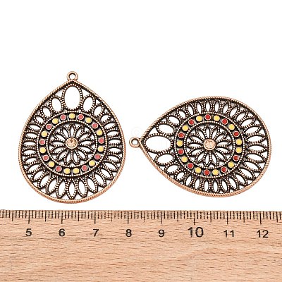 Alloy Enamel Pendants PALLOY-F319-06C-R-1