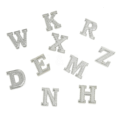 26Pcs Letter A~Z Alloy Lapel Pin Backs JEWB-CJZ0001-03P-1