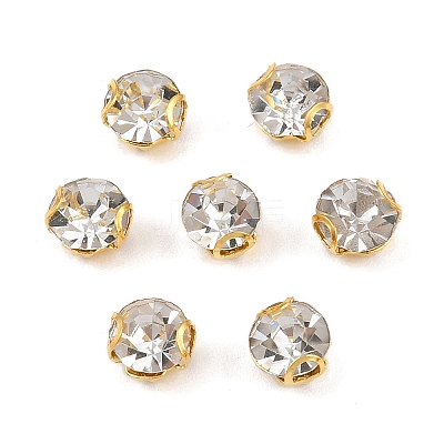 Flat Round Sew on Rhinestone Montee Beads STAS-B107-01B-01G-1