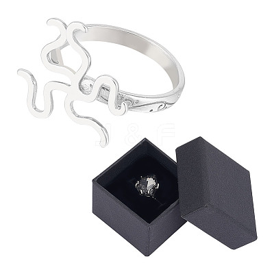 Anti-Tarnish 1Pc Rhodium Plated 925 Sterling Silver Open Cuff Ring Findings FIND-NB0004-90-1