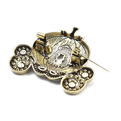 Pumpkin Carriage Enamel Pins JEWB-P046-03AG-01-1