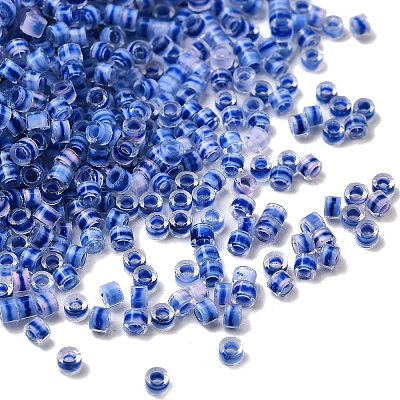Cylinder Glass Seed Beads GLAA-NH0005-01B-1
