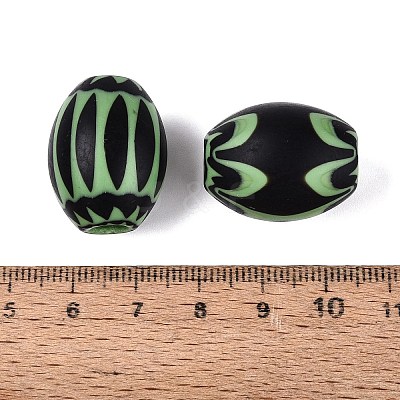 Handmade Millefiori Glass Barrel Beads LA-N002-19D-1
