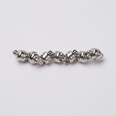 Brass Magnetic Clasps with Loops X-KK-H361-N-NR-1