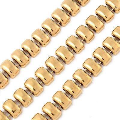 304 Stainless Steel Rectangle Link Chains CHS-F021-01G-1