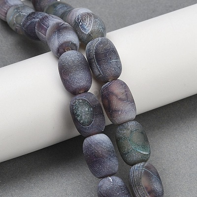 Natural Weathered Agate Beads Strands G-NH0047-B03-02-1