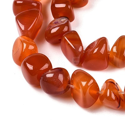 Natural Dyed & Heated Agate Beads Strands G-N342-65C-1