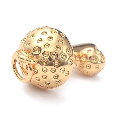 Autumn Theme Brass Pendants KK-O140-19G-1