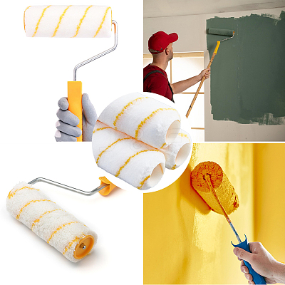 3Pcs Microfiber Paint Roller Brush DIY-GF0012-95-1