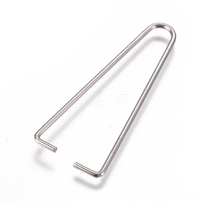 Non-Tarnish 304 Stainless Steel Ice Pick Pinch Bails STAS-K189-A01-L-1
