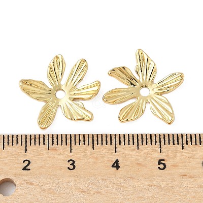 Brass Bead Caps KK-V015-29G-01-1