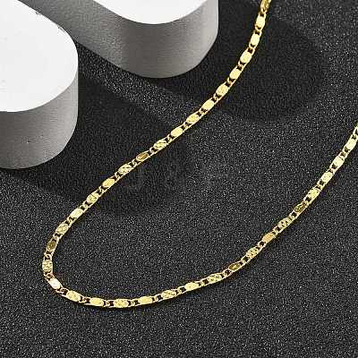 Brass Link Chain Necklaces for Women NJEW-D302-30G-1