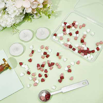 1 Bag Heart Sealing Wax Particles DIY-CP0009-37-1