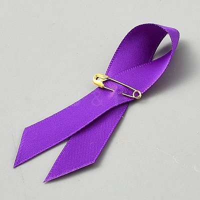 Awareness Ribbon Nylon Lapel Pin Backs for Backpack Clothes JEWB-WH0021-175A-1