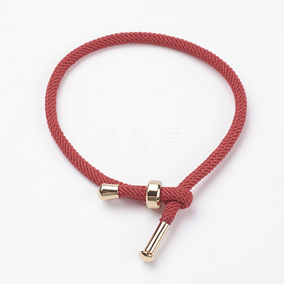 Cotton Twisted Cord Bracelet Making X-MAK-L012-04-1