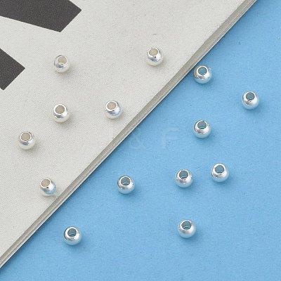 Rack Plating Brass Round Spacer Beads KK-I601-3mm-S-RS-1