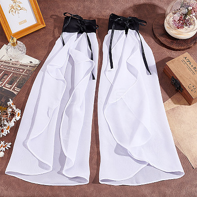 Chiffon Oversleeves for Women AJEW-WH0314-397B-1