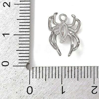 Brass Pave Clear Cubic Zirconia Pendants LS-KK-L238-02P-1