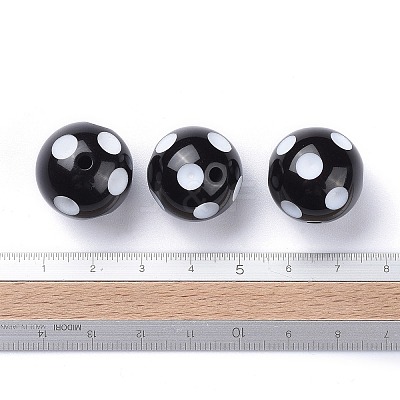 20MM Chunky Bubblegum Acrylic Round Beads X-SACR-S146-20mm-09-1