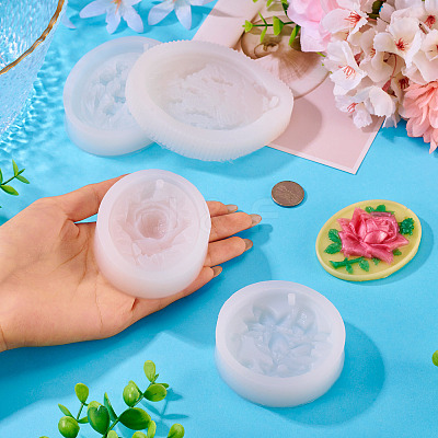 4Pcs 4 Styles Silicone Soap Molds DIY-TA0013-19-1