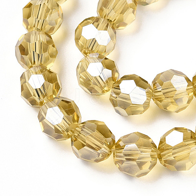 Electroplate Glass Bead Strands EGLA-R015-8mm-1-1