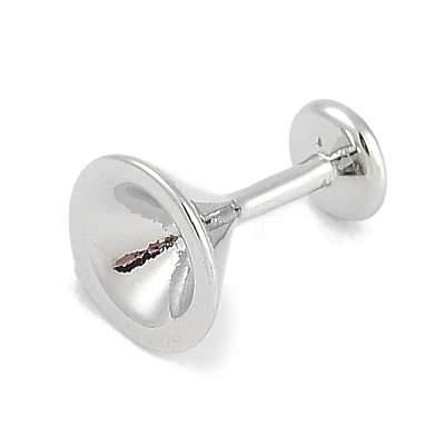 Brass Micro Pave Clear Cubic Zirconia European Dangle Charms Bails KK-Q028-01P-1