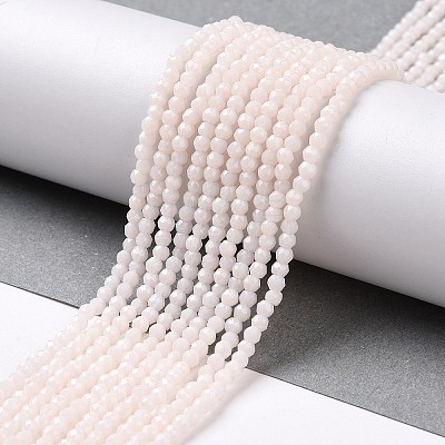 Glass Imitation Jade Beads Strands GLAA-H021-02-03-1