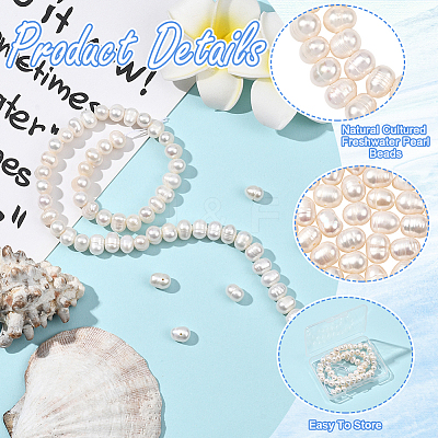 1 Strand Natural Keshi Pearl Beads Strands PEAR-SC0001-38-1