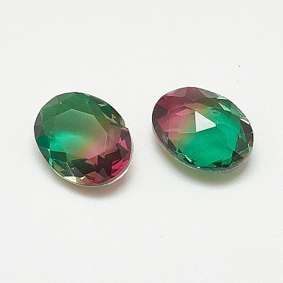 Pointed Back Glass Rhinestone Cabochons RGLA-T080-6x8-001TO-1