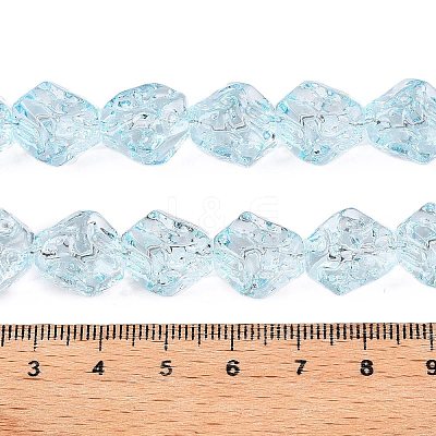 Electroplate Glass Beads Strands EGLA-N012-08H-1