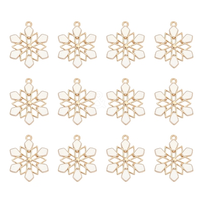 Barrel Plating Alloy Enamel Pendants ENAM-YW0002-57-1