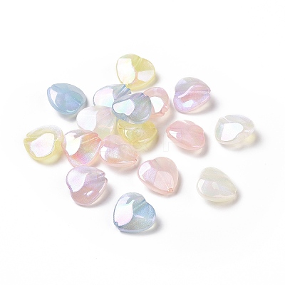Electroplate Acrylic Beads X-OACR-A011-02-1