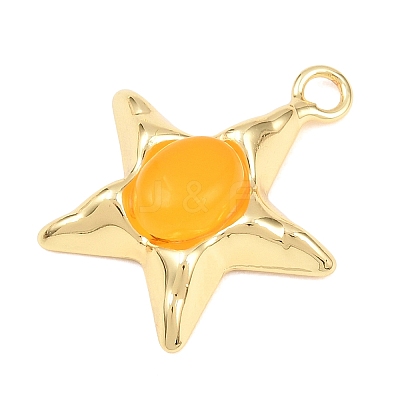 Dyed & Heated Natural Yellow Agate Pendants GG-G001-01G-09-1