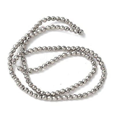 Baking Paint Synthetic Non-Magnetic Hematite Beads Strands G-H020-K01-10-1