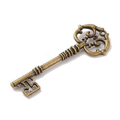 Skeleton Key Tibetan Style Alloy Big Pendants TIBEP-S293-033AB-LF-1