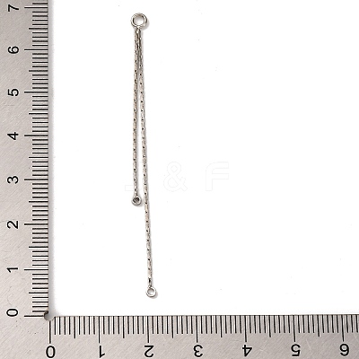 Brass Boston Link Chain Tassel Big Pendants KK-G510-06P-1