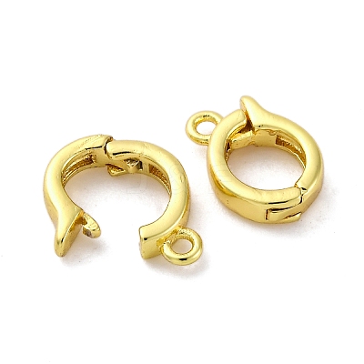 Brass Fold Over Clasps LS-KK-Z078-44G-1