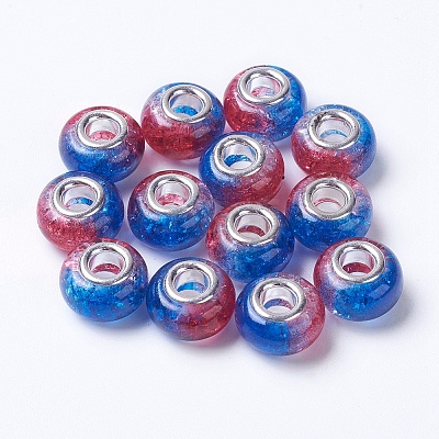 Two Tone Resin European Beads RPDL-K002-C04-1