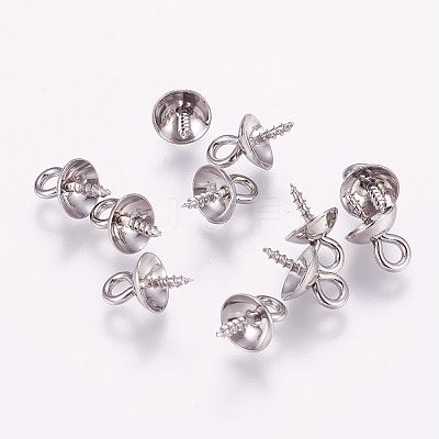 Tarnish Resistant 201 Stainless Steel Peg Bails Pendants STAS-E144-084A-1
