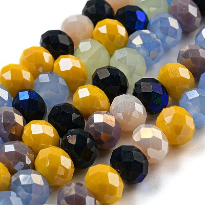 Glass Beads Strands EGLA-A034-M8mm-54-1