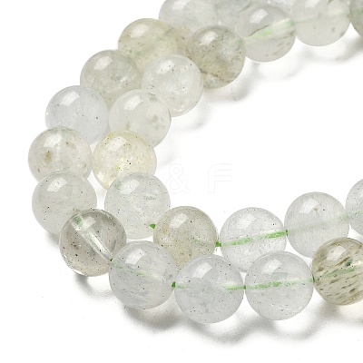 Natural Green Beryl Beads Strands G-F787-01-10mm-1