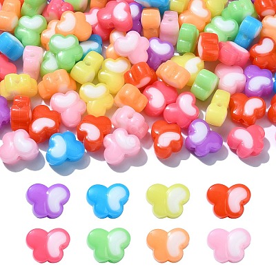 5 Bags Opaque Acrylic Beads OACR-CJ0001-73-1