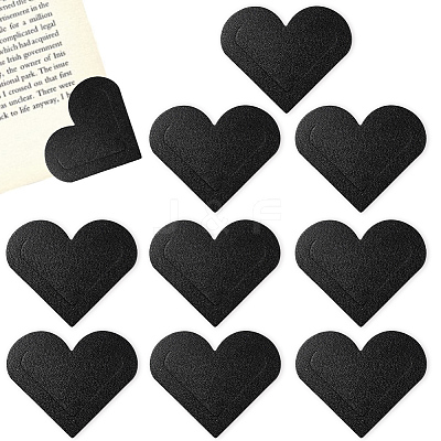 10Pcs PU Leather Heart Corner Protectors AJEW-CL0001-17C-1