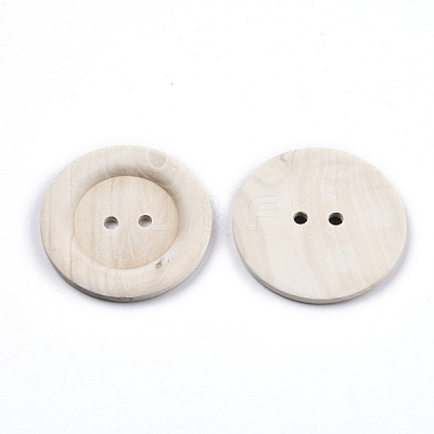 Large Natural Wood Buttons WOOD-N006-86C-01-1
