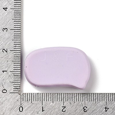 Rectangle Cartoon Word Miss You Opaque Resin Decoden Cabochons RESI-R447-02B-1
