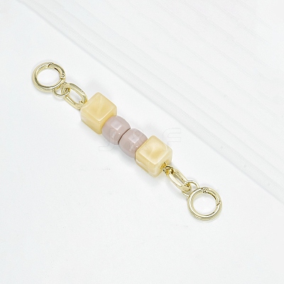 Resin Bead Bag Extension Chains PURS-PW0010-15G-1