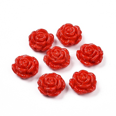 Handmade Lampwork Flower Beads LAMP-C004-05F-1