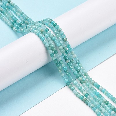 Natural Amazonite Beads Strands G-C009-C05-1